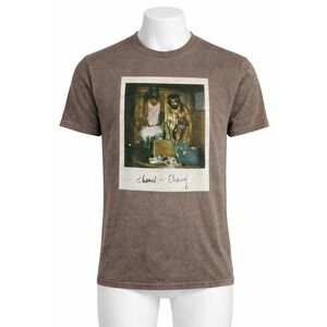 Cheech & Chong Graphic T-Shirt Small Brown Movie Tee Cotton Licensed Humor